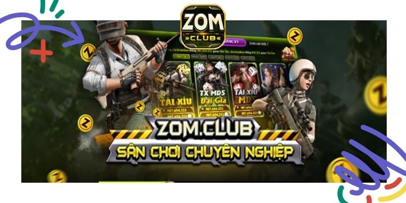 Thiết kế giao diện Zomclub cực bắt mắt